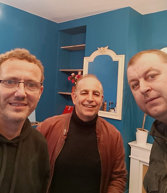 L'équipe ART TEC RÉNOVATION : Amgad, Michel San et Olivier